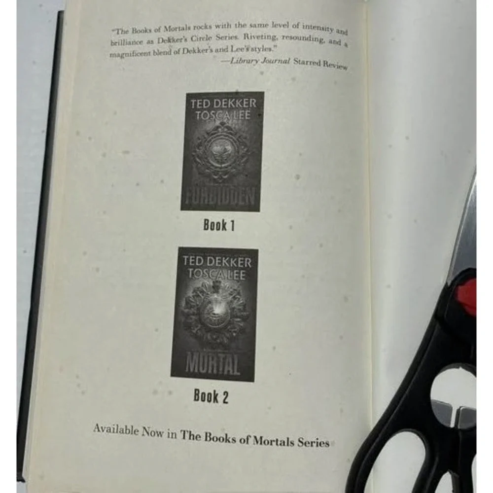 Sovereign Ted Dekker Tosca Lee Hardcover Book 3 Books of Mortals 1